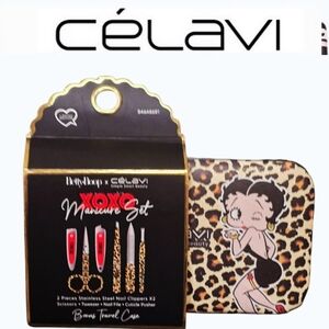 Celavi X Betty Boop XOXO Manicure Set w/Travel Case